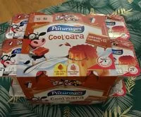 Mängden socker i Dessert Cool'Cara vanille nappe caramel, les 12 pots de 100 g