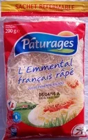 Mängden socker i Emmental français râpé