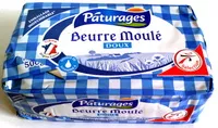 Mängden socker i Beurre moulé doux