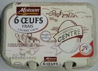 Mängden socker i Oeufs frais, calibre gros