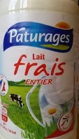 Mängden socker i Lait frais entier