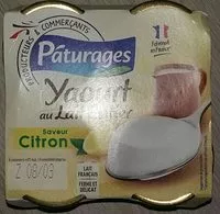 Mängden socker i Yaourt au lait entier saveur citron