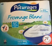 Mängden socker i Fromage blanc nature à 3,2% de matière grasse