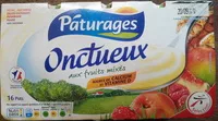 Mängden socker i Onctueux Aux Fruits Mixés Pâturages 2 KG (16 Pots) [4 x (4 x 125 G)]