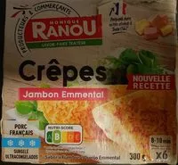 Mängden socker i Crêpes jambon emmental