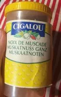 Mängden socker i Noix de muscade