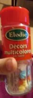 Mängden socker i Décors multicolores en sucre