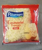 Mängden socker i Emmental français râpé