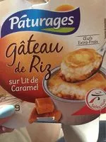 Mängden socker i Gâteau de riz sur lit caramel