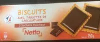 Mängden socker i Biscuits avec tablette de chocolat noir
