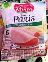 Mängden socker i Jambon mon paris découenné dégraissé