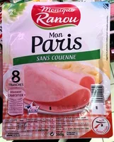 Mängden socker i Jambon découenné dégraissé - mon paris