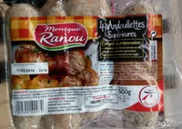 Mängden socker i Andouillettes supérieures nature