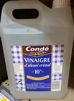 Mängden socker i Vinaigre d'alcool cristal 10 %