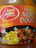 Mängden socker i Sauce Aigre Douce, Le Bocal
