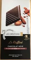 Mängden socker i Le raffiné chocolat noir éclats de fèves de cacao