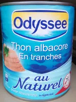 Mängden socker i Thon albacore en tranches au naturel
