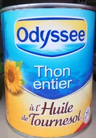 Mängden socker i Thon entier à l'huile de tournesol
