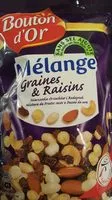 Mängden socker i Mélange Graines et raisins sans sel ajouté
