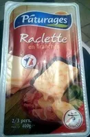 Mängden socker i Raclette en tranches, nature