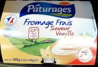 Mängden socker i Fromage frais saveur vanille