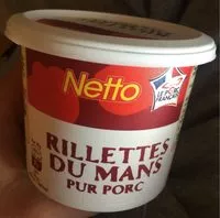 Mängden socker i Rillettes du Mans pur porc