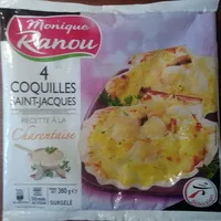 Mängden socker i 4 Coquilles Saint-Jacques, Recette à la Charentaise, Surgelé