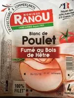 Mängden socker i Blanc de poulet fumé au bois de hêtre
