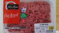 Mängden socker i Viande Hachée 20% MG 600grs
