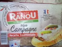 Mängden socker i Pâté de Campagne