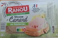 Mängden socker i Mousse de canard au Sauternes