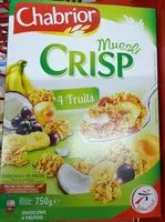 Mängden socker i Muesli CRISP 4 Fruits