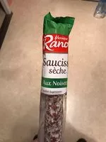 Mängden socker i Saucisse sèche aux noisettes