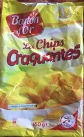 Mängden socker i Chips extra craquantes