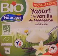 Mängden socker i Yaourt vanille au lait entier bio