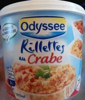 Mängden socker i Rillettes au crabe