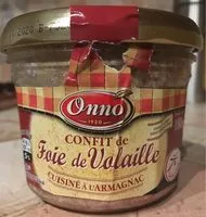 Mängden socker i Confit de foie de volaille cuisiné à l' Armagnac