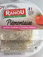 Mängden socker i Piémontaise au jambon supérieur & tomates fraîches