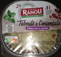 Mängden socker i Taboulé à l'orientale raisins secs & menthe