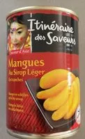 Mängden socker i Mangues au sirop léger en tranches