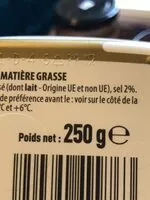 Mängden socker i Beurre Tendre Demi-Sel