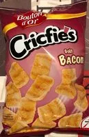 Mängden socker i Biscuits apéritifs criftie's goût bacon