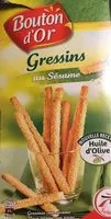Mängden socker i Gressins au sésame
