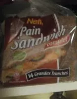 Mängden socker i Pain sandwich complet
