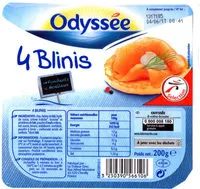 Mängden socker i 4 Blinis - Fondants et Moelleux