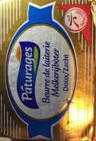 Mängden socker i Beurre de laiterie doux