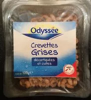 Mängden socker i Crevettes grises décortiquées et cuites