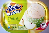 Mängden socker i Sorbet poire