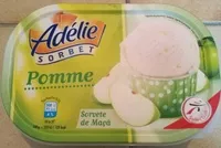 Mängden socker i Sorbet pomme