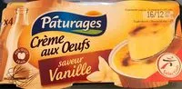 Mängden socker i Crème aux œufs saveur vanille